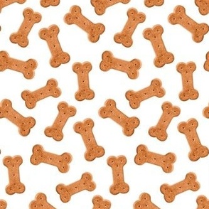 Dog Treat Pattern Cute Dog Bone White, Dog Bone Fabric, Cute Dog Bandana Fabric