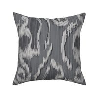 I-Cat Ikat Cats Gray - Large Scale 