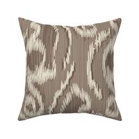 I-Cat Ikat Cats Brown - Large Scale 