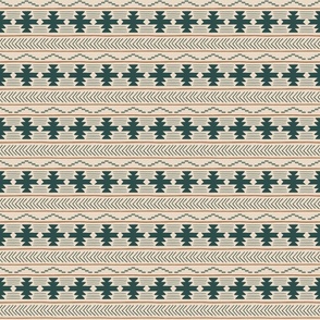 Rustic Boho Geometric Pattern Multicolor 3 inch