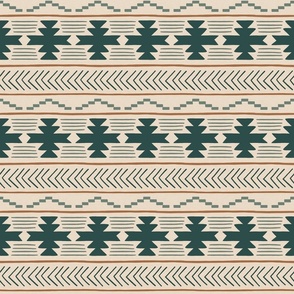 Rustic Boho Geometric Pattern Multicolor 6 inch