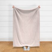 Textured Denim Alternating Stripes in Soft Pink  and Cream Stripes | 10in