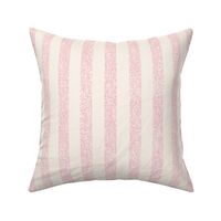 Textured Denim Alternating Stripes in Soft Pink  and Cream Stripes | 10in