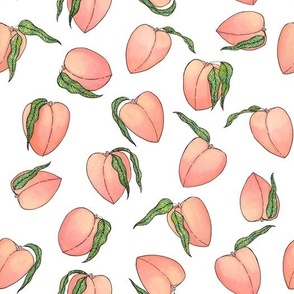 Watercolor Peaches