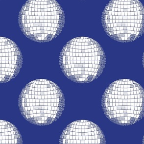 Glamorous disco balls as polka dots