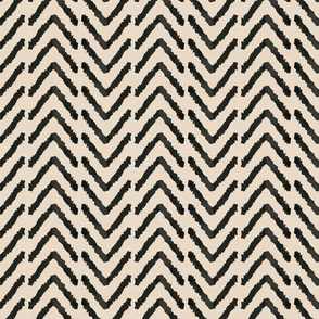 Rustic Boho Geometric Pattern with Black and Cream 12 inch