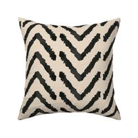 Rustic Boho Geometric Pattern with Black and Cream 24 inch