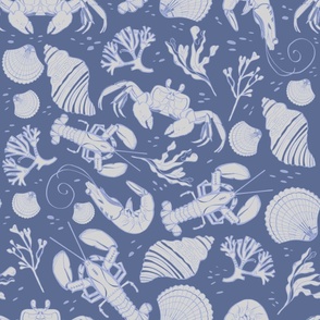 Crustaceans Sea creatures - Blue nova Benjamin Moore