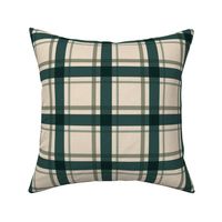Rustic Cabin Teal Blue Plaid 12 inch
