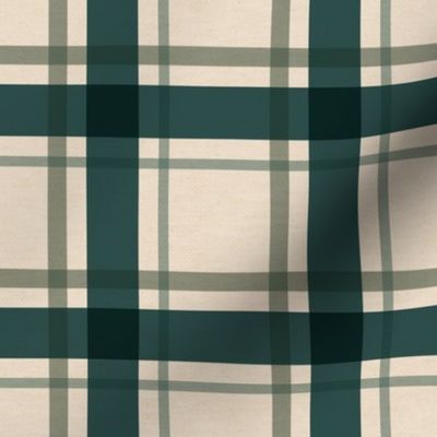 Rustic Cabin Teal Blue Plaid 12 inch