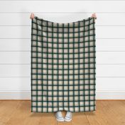 Rustic Cabin Teal Blue Plaid 12 inch