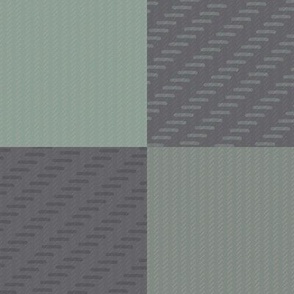 Transitional Southwest Tattersall Check in Gray Lilac and green