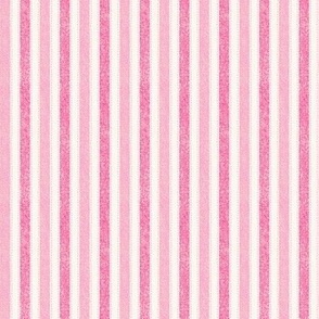 Cowgirl denim textured bubblegum and hot pink stripe on cream |3in