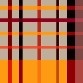 Plaid with Halloween fall autumn palette 