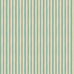 Stripe Coordinate - Mid Mod Cocktails - Cream Aqua SM