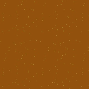 mini mustard stars on rust colour ⭐️