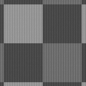 Classic Tattersall Check In masculine grey gray