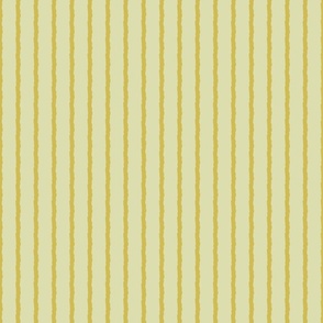 Gritty Pinstripe - Yellow on Cream/Medium