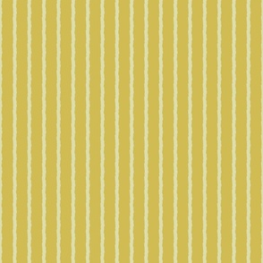 Gritty Pinstripe - Cream on Yellow/Medium