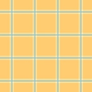 Sunny yellow days checkered pattern