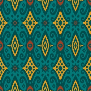 Ethno Colors Teal 2