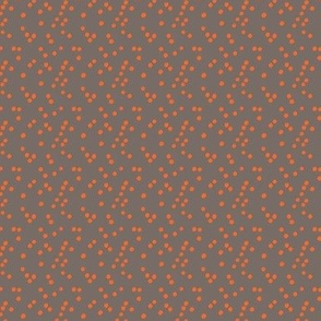 S / Brown Orange Irregular Dots