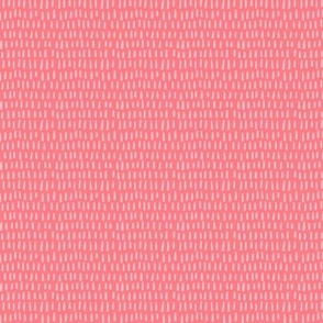 M / Salmon Pink Small Dashes Sashiko Stitches