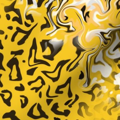 marbled leopard skin- Contemporary Marbled Twist on Roaring 20's Glamour