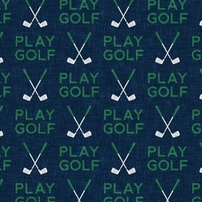 Play golf - golf clubs - green/navy - LAD24