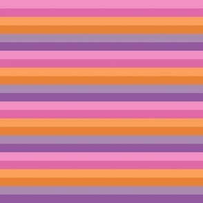 Pink, Orange, Purple and Lavender Halloween Stripes (med)
