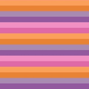 Pink, Orange, Purple and Lavender Halloween Stripes (lg)