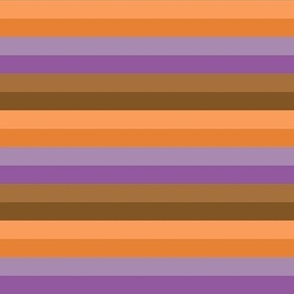 Purple, Lavender, Orange, and Brown Western Halloween Stripes (lg)