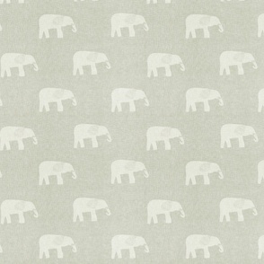 elephants medium on sage green - safari animals decor - boy room - kids apparel