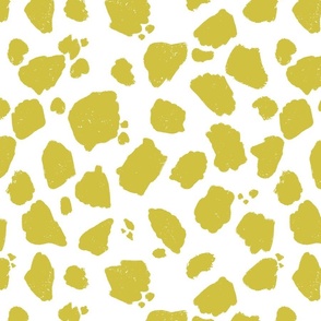 Wild West Trendy Cow Print Animal Spots Rustic Western Farm Abstract Paint Splatters :Chartreuse Lime Green
