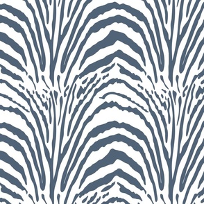 Maximalist Blue Gray Vintage Glamour, Playful Modern Wildlife Vibes, Elegant Kitsch Safari Stripes, Vibrant Safari Summer Chic, Wild Elegant Abstract Zebra Stripe, Vintage Zebra Fashion, Maximalist Living Room Zebra Print, Striking Blue White Art Deco Art