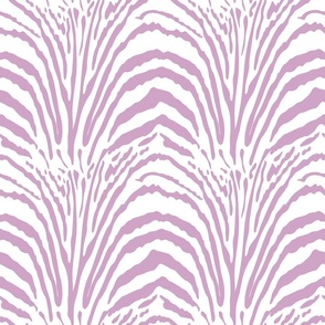 Soft Colorful Zebra Print, Lilac White Zebra Stripe Pattern, Playful Carnation Pink Jewel Toned Statement Decor, Artistic Modern Zebra Art Illustration, Unusual Whimsical Bathroom Zebra Print, Modern Art Deco Inspired, Quirky Glamor Living Room Decor