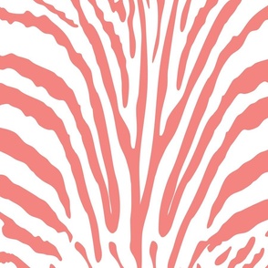 Quirky Wacky Coral Pink Zebra Print, Bright Colorful Vivid Pink White Stripes, Wild Animal Graphic Wild Zebra, Amusing Glamorous Bedroom Chic, Decorative Zebra Print Throw Pillow Modern Statement Decor, Luxurious Kitsch Wild Life Safari Upholstery