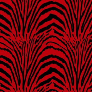 Bold Red and Black Statement, Wild Transformational Decor, Vintage Zebra Pattern Revival, Modern Retro Inspired, Kitsch Zebra Pattern, Whimsical Wild Animal Stripes, Playful Maximalist Animal Skin Graphic, Art Deco Style Living Room Entrance Hall Decor