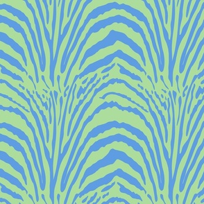 Bold Zebra Glam, Retro Sapphire Blue Zebra Print, Blue Green Luxe Bathroom Oasis, Lime Green Statement Decor, Playful Safari Jungle Theme, Bold Maximalist Zebra Stripes, Vintage Zebra Decor, Quirky Playroom Whimsical Nursery, Bold Zebra Maximalist Décor