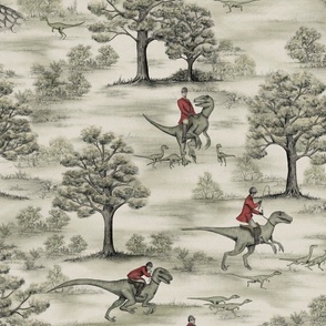 Not-So-Traditional English Fox Hunt with Dinosaurs