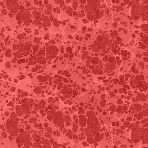 Pebble Marbling - Ruby Red Tonal Marble
