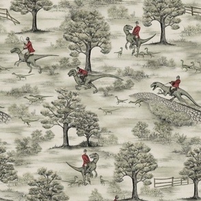Small-Scale Not-So-Traditional English Fox Hunt with Dinosaurs