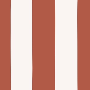 LARGE 6 inch Stripe in Soft Red