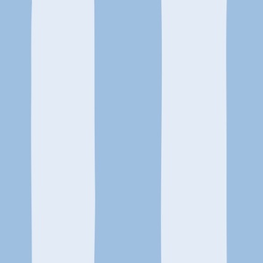 LARGE 6 inch Stripe in Soft Light Blue