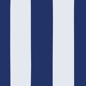LARGE 6 inch Stripe in Indigo Blue