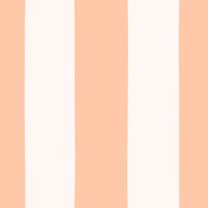 LARGE 6 inch Stripe in Soft Peach