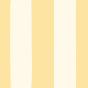LARGE 6 inch Stripe in Soft Butter Yellow