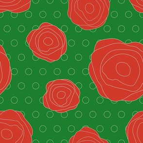 Christmas Roses Large Print