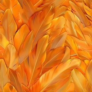 marigold feathers