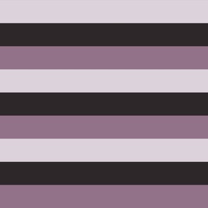 Large Basic Horizontal Stripes in Orchid Tint